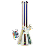 Space Party Beaker Water Pipe w/ LED Light - 14" / 14mm F