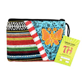 ThreadHeads Multi-color Butterfly Zipper Pouch