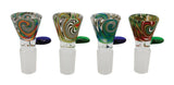Worked Herb Slide - 19mm Male / Colors Vary