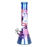 Unicorn Glow Beaker Water Pipe | 13.5" | 14mm F