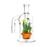 Pulsar Wild Flowers Glass Ash Catcher - 5" / 14mm / 90D