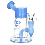 Diamond Glass Diamond Stem Mini Water Pipe - 5.25" / 14mm F