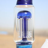 10.5" Blue Buddha Glass Water Pipe w/ Coil Perc - SmokeWeed.com