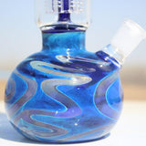 10.5" Blue Buddha Glass Water Pipe w/ Coil Perc - SmokeWeed.com