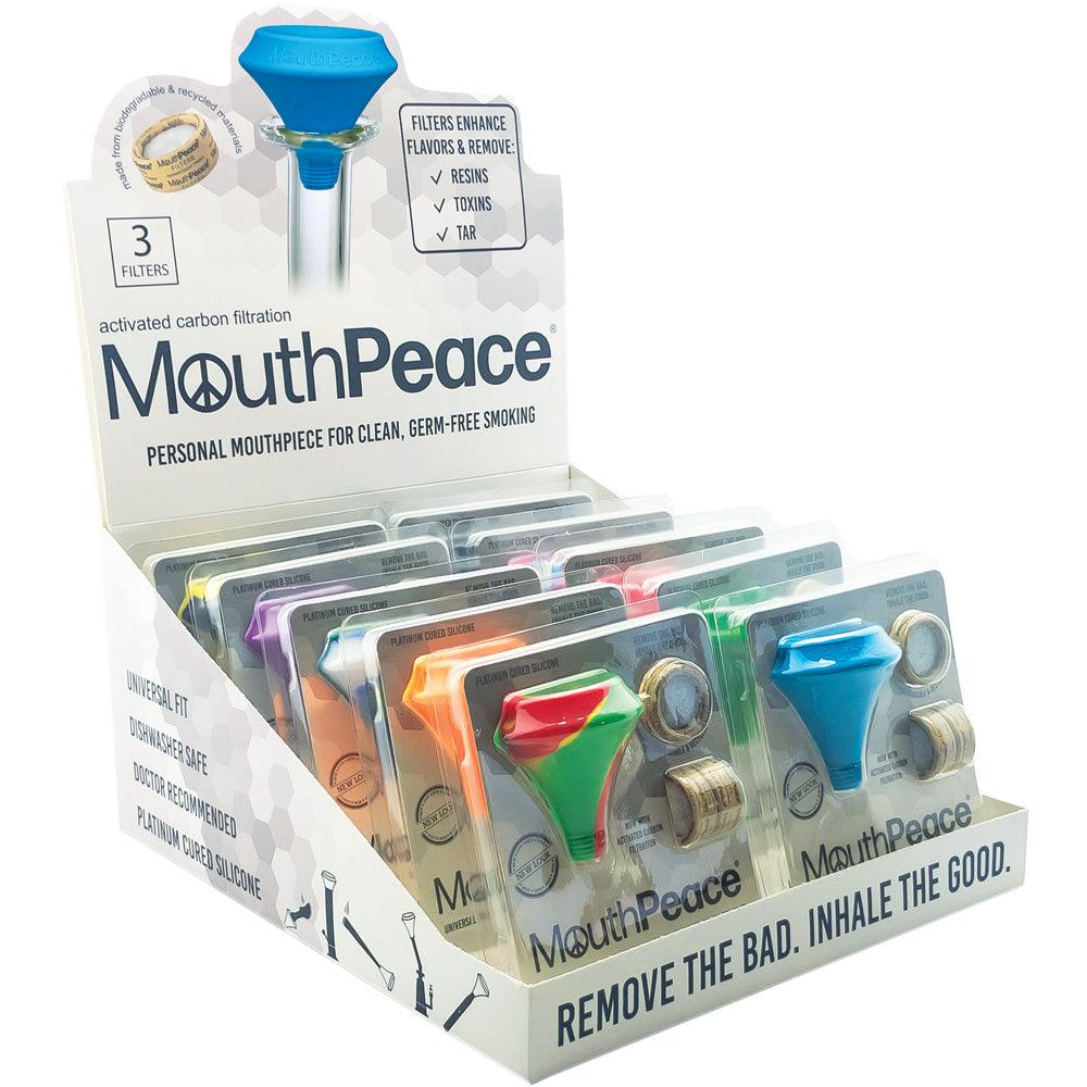 10PC DISP - MouthPeace Silicone Mouthpiece Starter Kit- Asst - SmokeWeed.com