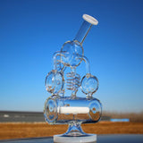 12.5" Recycler Style Inline Perc Water Pipe w/ Spring Body - SmokeWeed.com