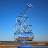 12.5" Recycler Style Inline Perc Water Pipe w/ Spring Body - SmokeWeed.com