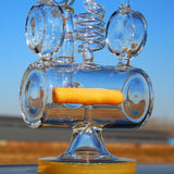 12.5" Recycler Style Inline Perc Water Pipe w/ Spring Body - SmokeWeed.com