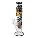 14" heady clay skull striaght tube - SmokeWeed.com