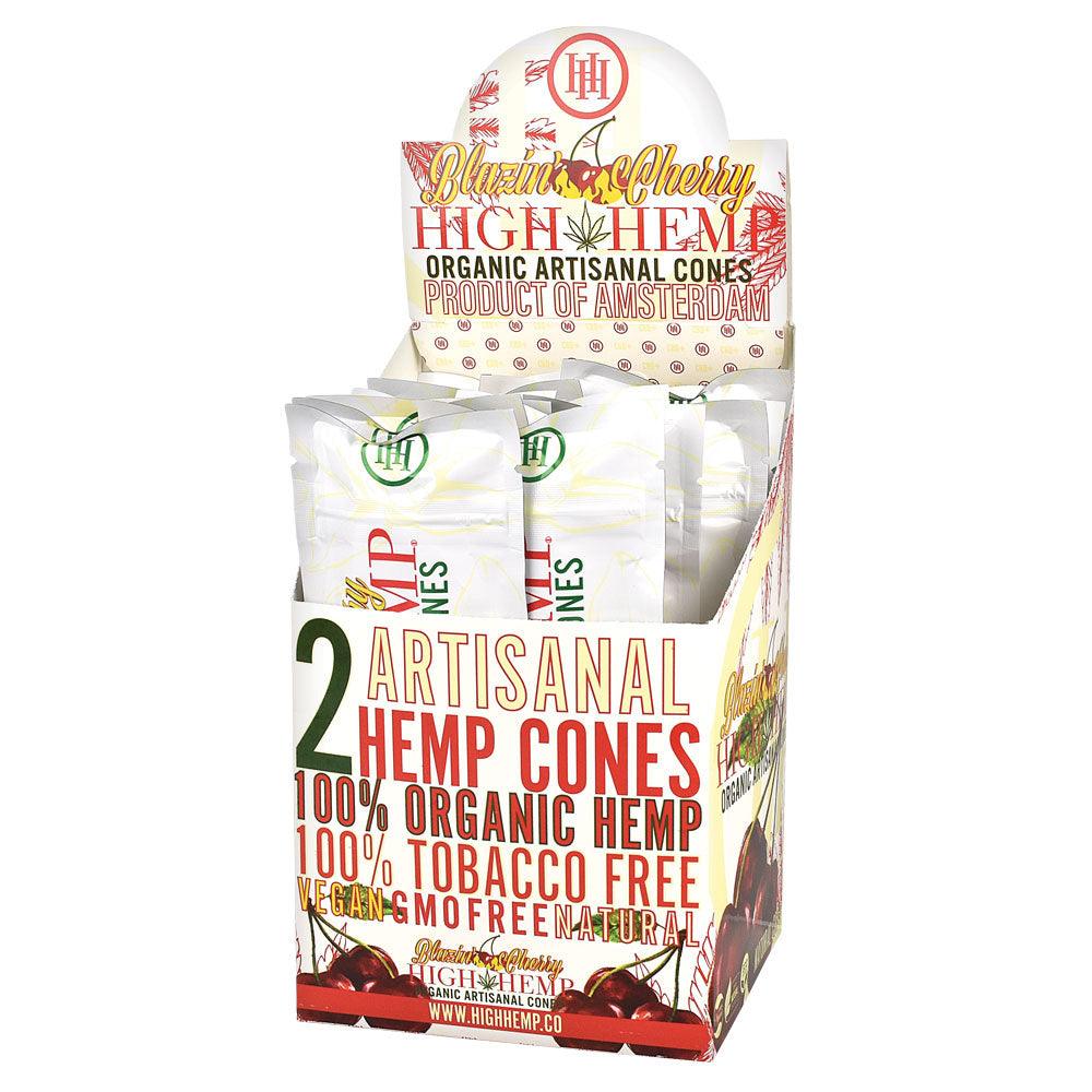 15PC DISPLAY - High Hemp Organic Artisanal Cones - 2pk - SmokeWeed.com