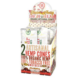 15PC DISPLAY - High Hemp Organic Artisanal Cones - 2pk - SmokeWeed.com