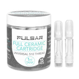 15PC TUB - Pulsar Full Ceramic Cartridge - 1mL - SmokeWeed.com