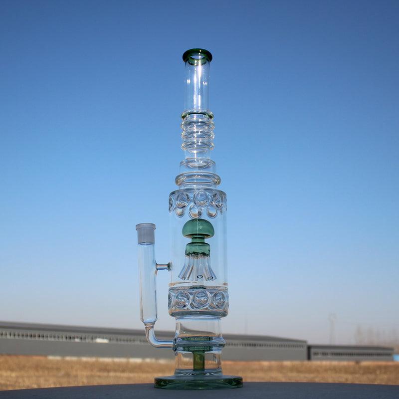 19.5" Jellyfish Sprinkler & Matrix Perc Glass Water Pipe - SmokeWeed.com