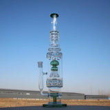 19.5" Jellyfish Sprinkler & Matrix Perc Glass Water Pipe - SmokeWeed.com