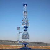 19.5" Jellyfish Sprinkler & Matrix Perc Glass Water Pipe - SmokeWeed.com