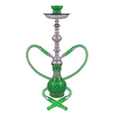 19" Nicolette 2-Hose Premium Hookah - Colors Vary - SmokeWeed.com