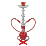 19" Nicolette 2-Hose Premium Hookah - Colors Vary - SmokeWeed.com