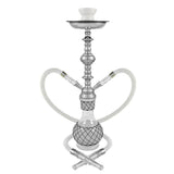 19" Nicolette 2-Hose Premium Hookah - Colors Vary - SmokeWeed.com