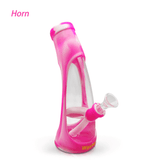 Waxmaid 8.5" Horn Silicone Glass Water Pipe