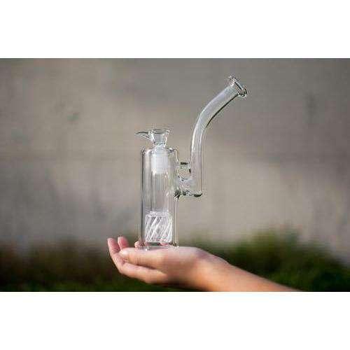 1Stop Glass Upright Weed Bubbler with Perc - SmokeWeed.com