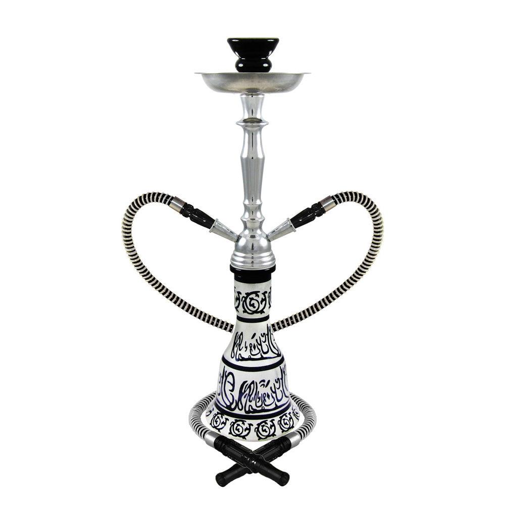 20" Hieros 2-Hose Premium Hookah - Colors Vary - SmokeWeed.com