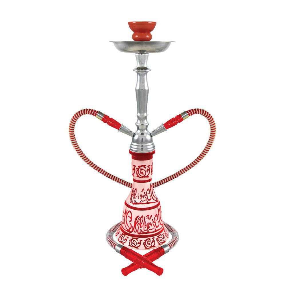 20" Hieros 2-Hose Premium Hookah - Colors Vary - SmokeWeed.com