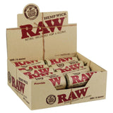 20PC DISPLAY - Raw Natural Hemp Wick Rolls - 20ft - SmokeWeed.com