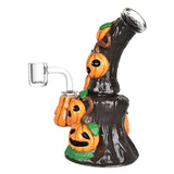 Piled Up Pumpkin Patch Enamel on Glass Dab Rig - 7" / 14mm F