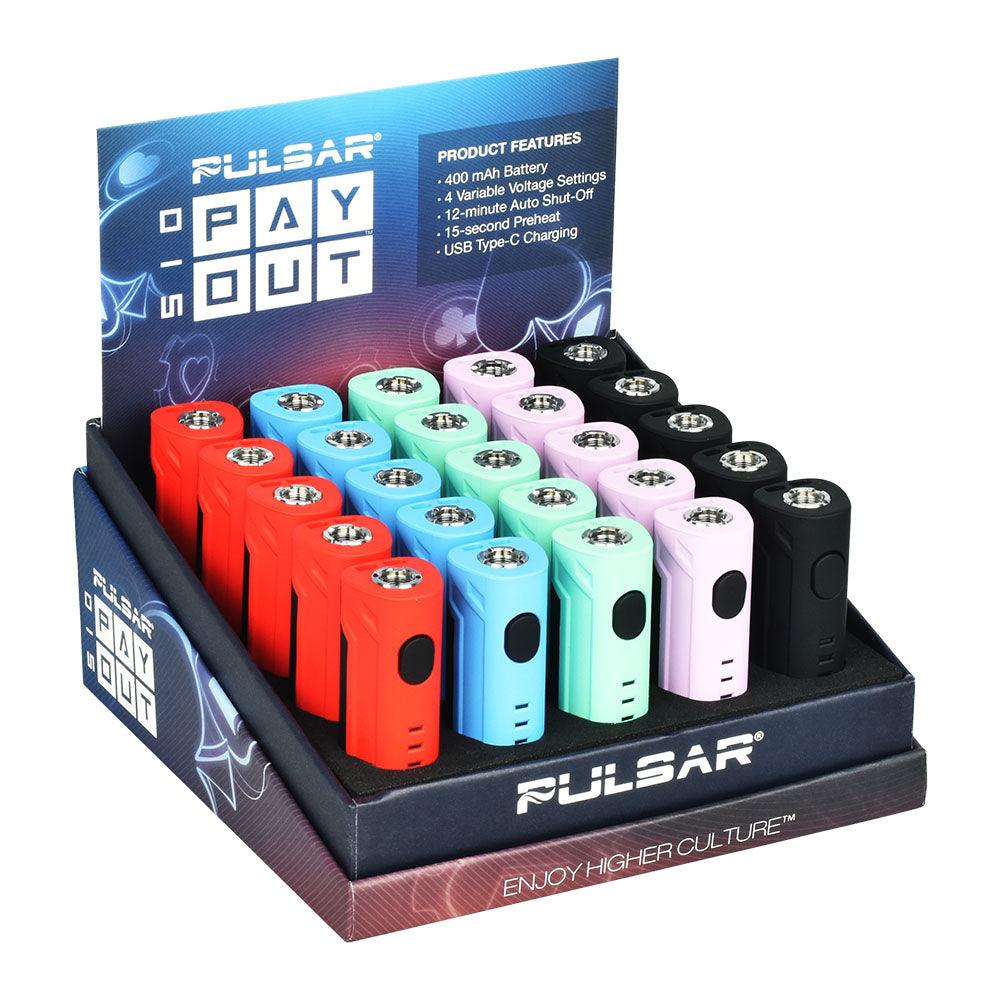 25PC DISP- Pulsar 510 Payout VV Battery - 400mAh / Asst Colors - SmokeWeed.com