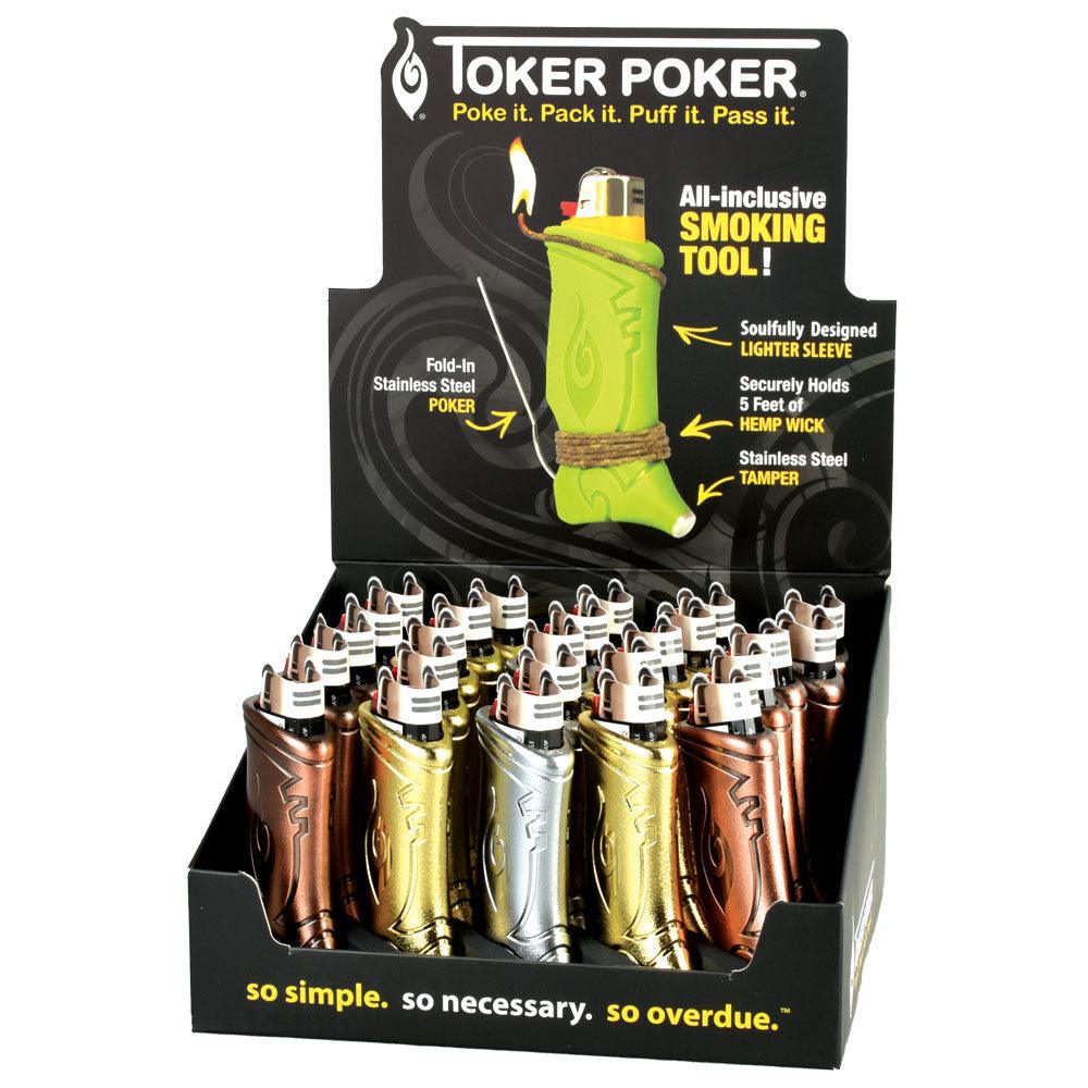 25pc Display - Toker Poker Lighter Sleeve - SmokeWeed.com