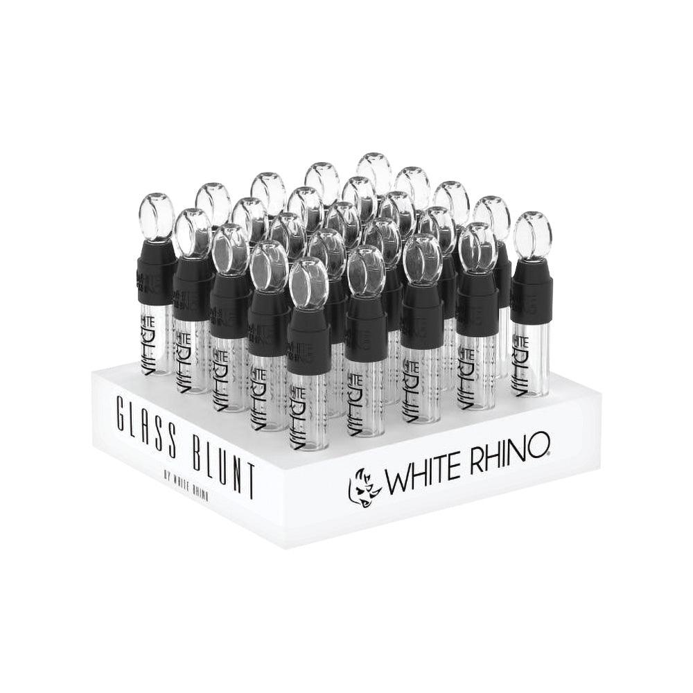 25PC DISPLAY - White Rhino Glass Blunt - 3.75" - SmokeWeed.com