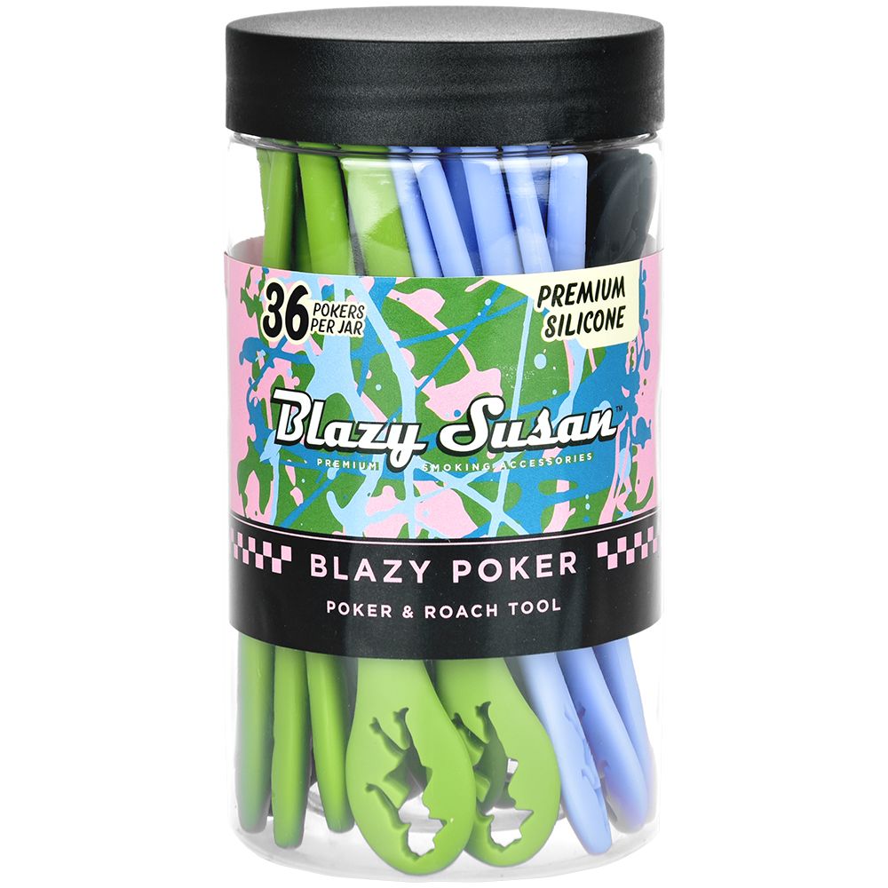 36CT JAR - Blazy Susan Silicone Poker And Roach Tool - 5.2"