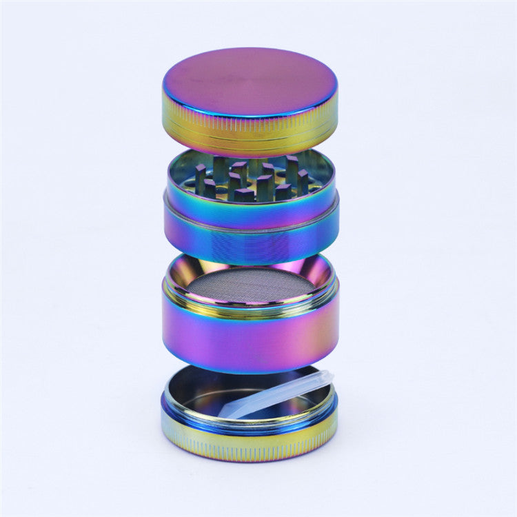 4 Piece Zinc Alloy Iridescent Metal Grinder