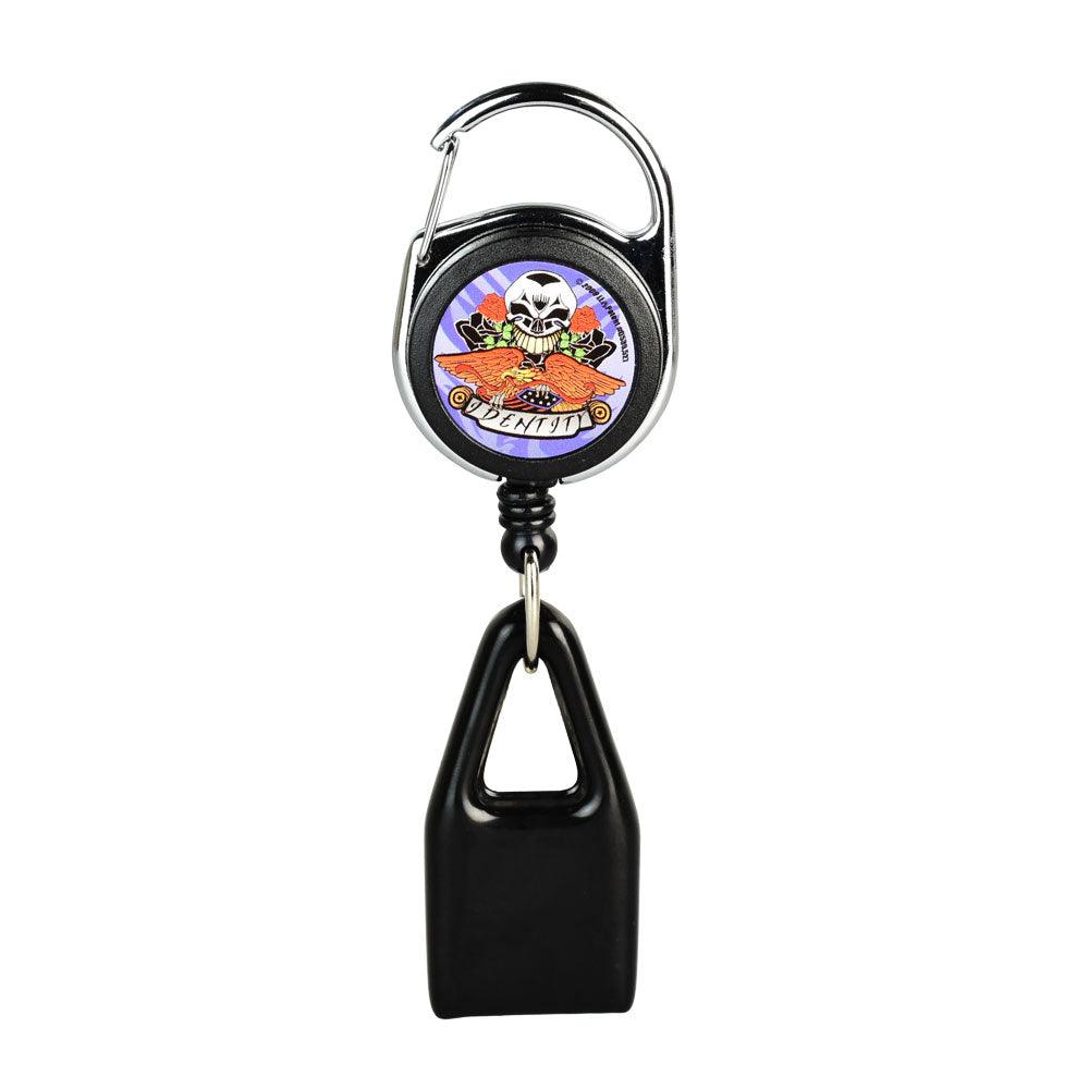 30pc Death Tattoo Design Lighter Leash w/Mini Carabiner Display - SmokeWeed.com