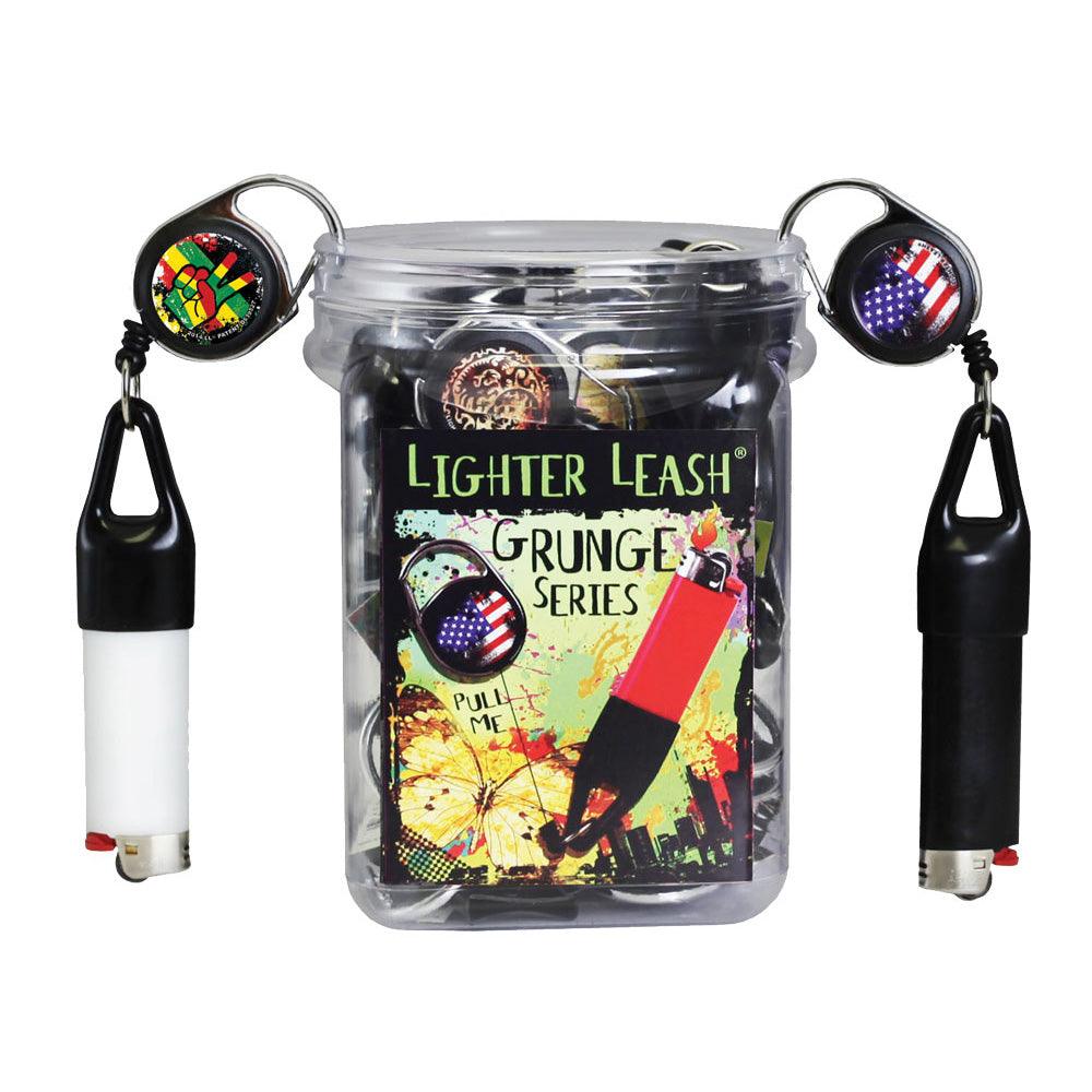 30pc Display - Lighter Leash Grunge Series - SmokeWeed.com