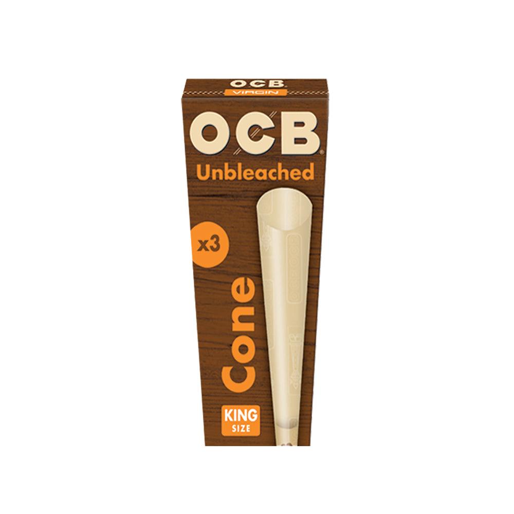 32PC DISPLAY - OCB Unbleached Cones - SmokeWeed.com