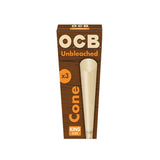 32PC DISPLAY - OCB Unbleached Cones - SmokeWeed.com