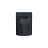 Cannaline Smell Proof Mylar Bags | Black Glossy Solid | 50pc