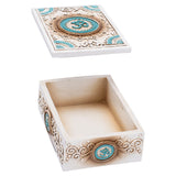 Fujima Om Symbol Tarot Polyresin Stash Box - 5.5"x 4"