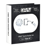 GRAV Seamless Quartz Banger Set | 4pc | 14mm M