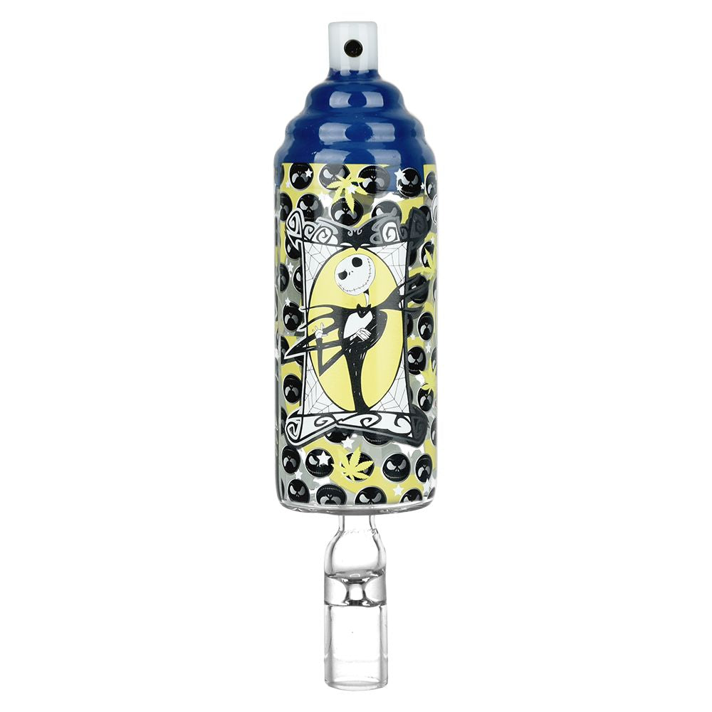 Dabtized Spray Paint Puffs Bubbler Dab Straw & Dry Herb Pipe - 6.75" / 10mm F / Assorted Designs