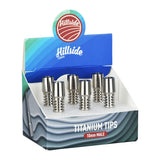 6PC DISPLAY - Hillside Titanium DabTips - 1.5" / 10mm M