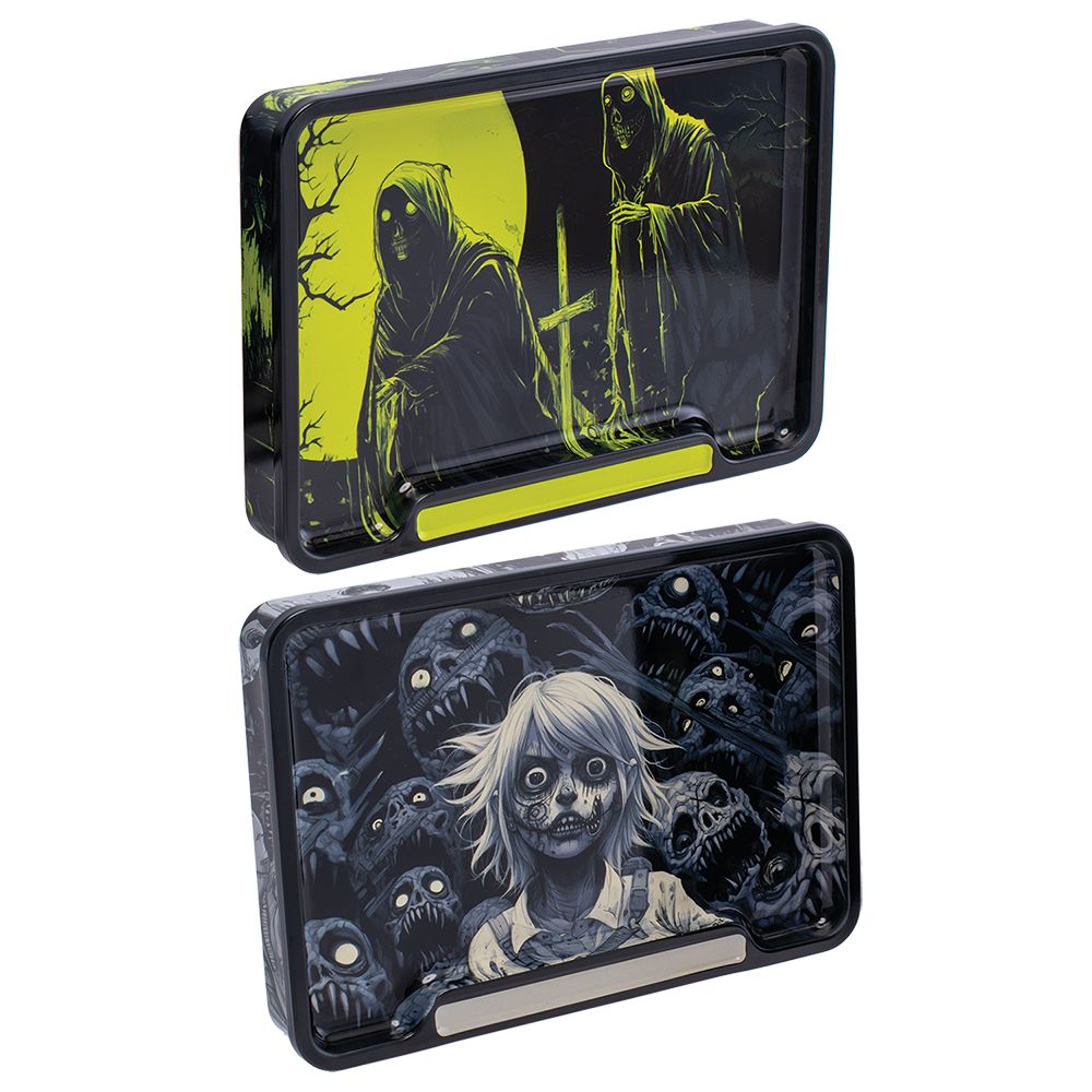 Fujima Rolling Tray Stash Box - Horror Designs / 8"x5.75" 6ct