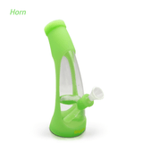 Waxmaid 8.5" Horn Silicone Glass Water Pipe