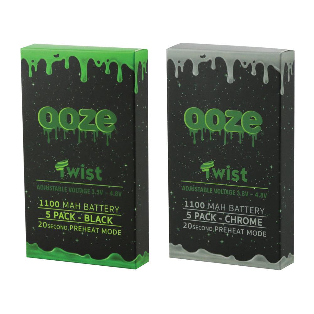 5PK - Ooze Adjustable Twist Batteries - 5" / 1100mAh - SmokeWeed.com