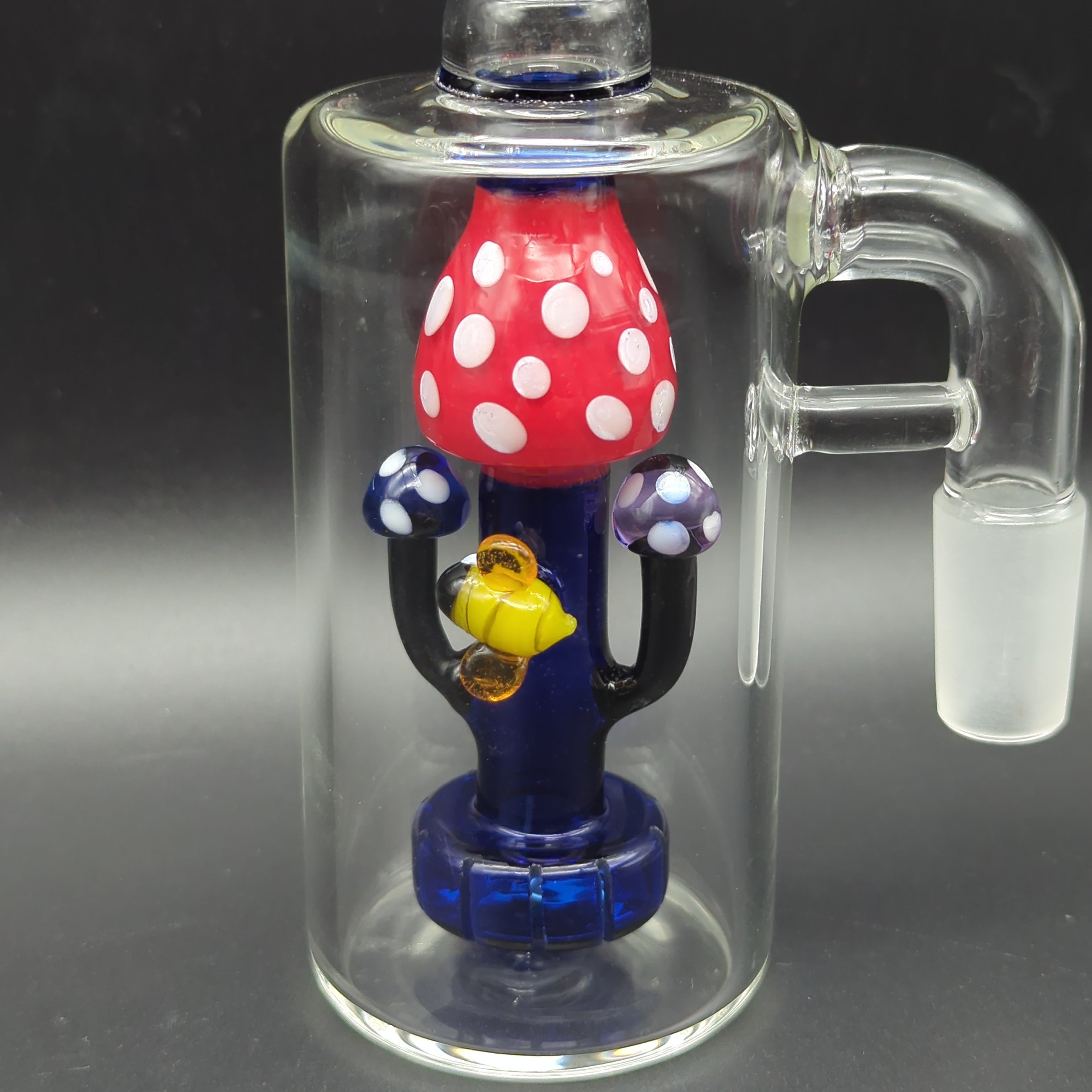 Mushroom Ash Catcher w/ Showerhead Perc 14mm 90 Degrees