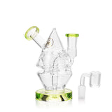 Ritual Smoke - Water Bender Fab Cone Concentrate Rig - Lime Green