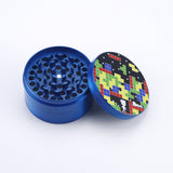 4 Piece Tetris Design Zinc Alloy Metal Grinder