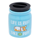 12PC DISPLAY - Fujima Cute'n'Punny Ceramic Stash Jar - 3fl oz / Assorted Designs