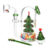 Pulsar Christmas Tree Glass Dab Rig Set - 5.75" / 14mm F